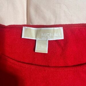 Michael Kors Vibrant Red Knit Top